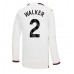 Manchester City Kyle Walker #2 Voetbalkleding Uitshirt 2023-24 Lange Mouwen
